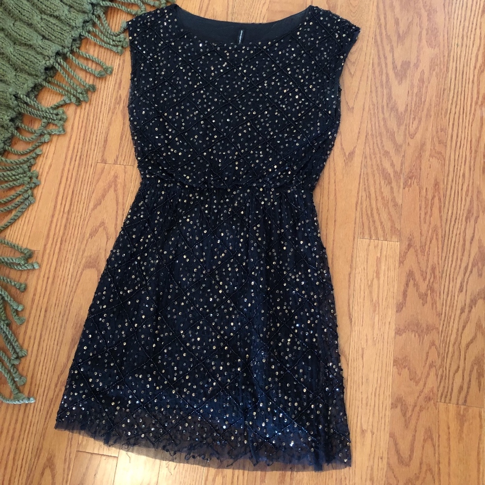 W118 by Walter Baker Tulle Sequin Party Dress